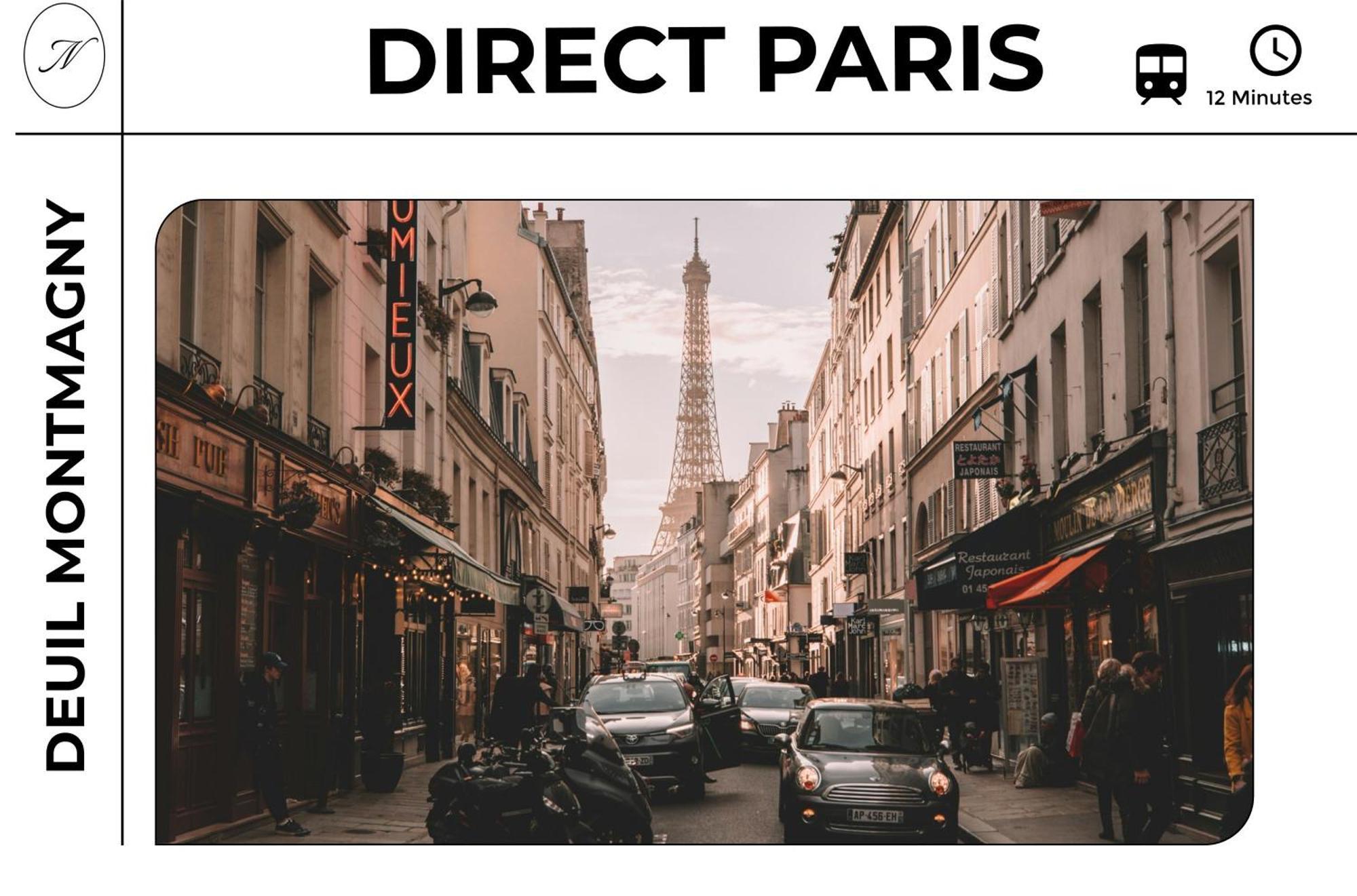 Deuil-la-BarreParisian Retreat Pour 5 Personnes - 12 Min De Paris - Proche Gareアパートメント エクステリア 写真